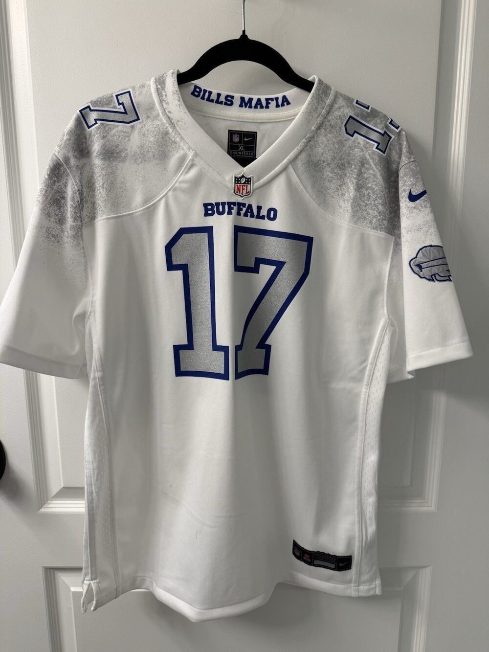 Josh Allen Buffalo Bills Nike 2025 Rivalries Game Cold Front Jersey Youth XL